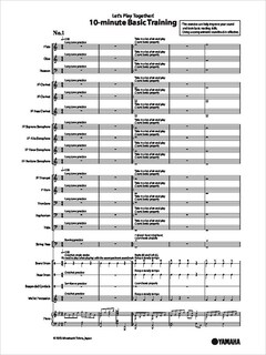 10-minute Basic Training Vol.1 Level: 1  Part sheet / full score