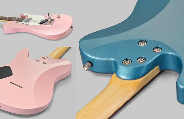 Body shape of Pacifica SC Professional with contouring for improved playability