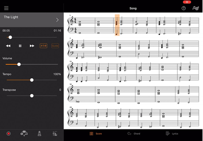 Redați imediat melodiile preferate cu funcția „Audio To Score” (Seria CSP / Seria CVP-800)