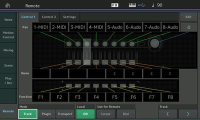 MODX+ dispune de funcția DAW remote?