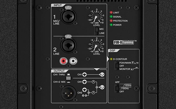 Yamaha DHR Series: Easy-to-use Onboard 2-Channel Mixer