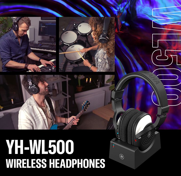 ニワトリ YAMAHA ワイヤレスヘッドホン YH-WL500 楽器用ステレオワイヤレスヘッドホン YAMAHA YH-WL500展示開始